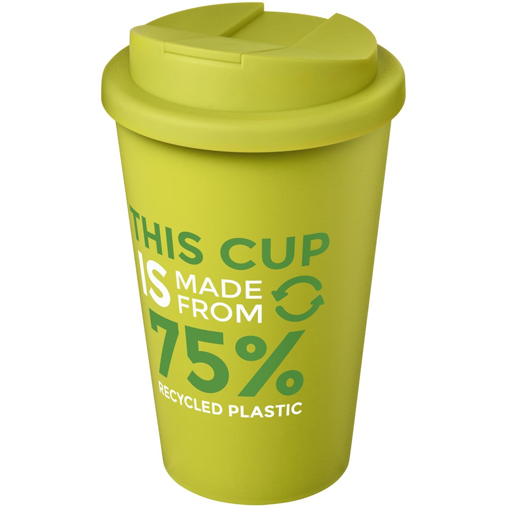 Americano® Eco 350 ml gerecyclede beker met spill-proof deksel