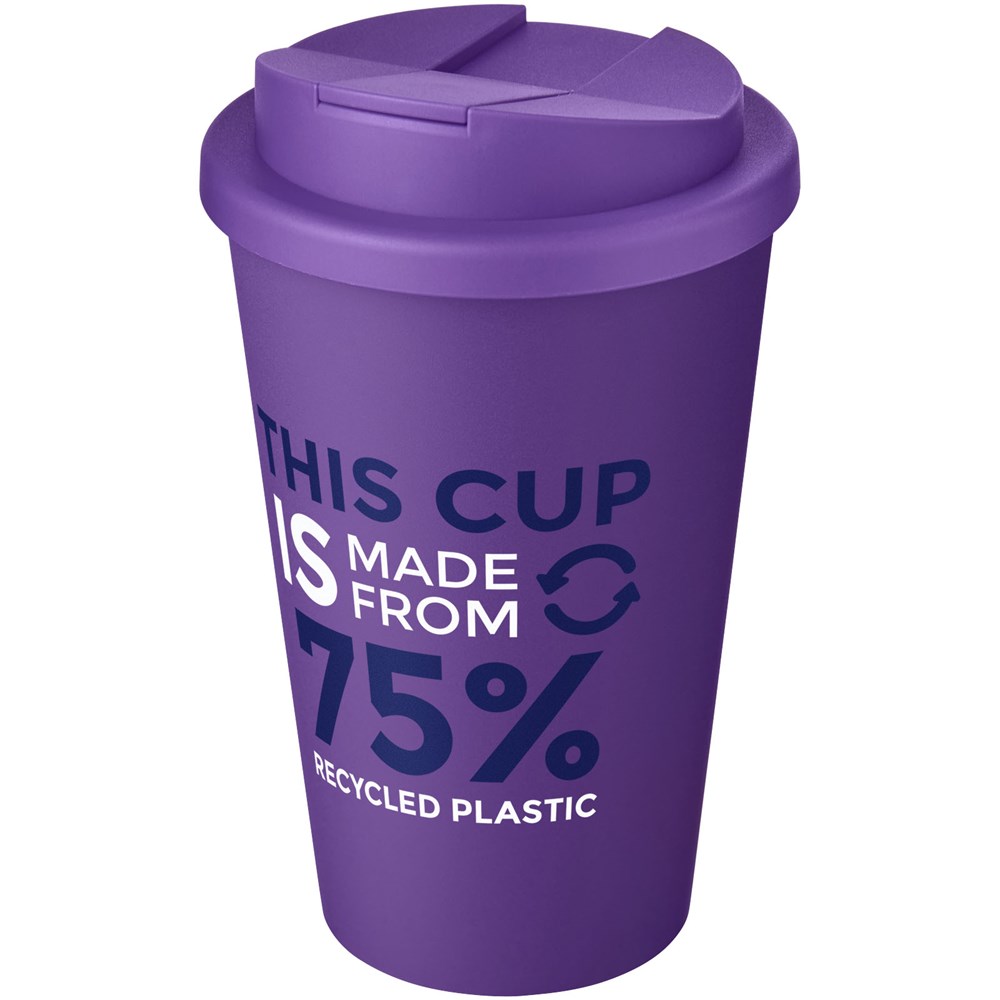 Americano® Eco 350 ml gerecyclede beker met spill-proof deksel