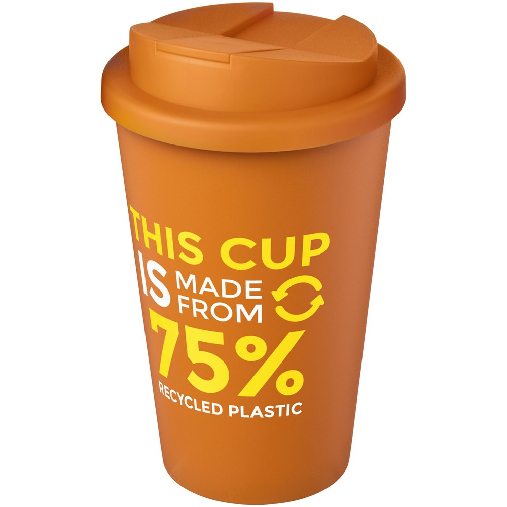 Americano® Eco 350 ml gerecyclede beker met spill-proof deksel