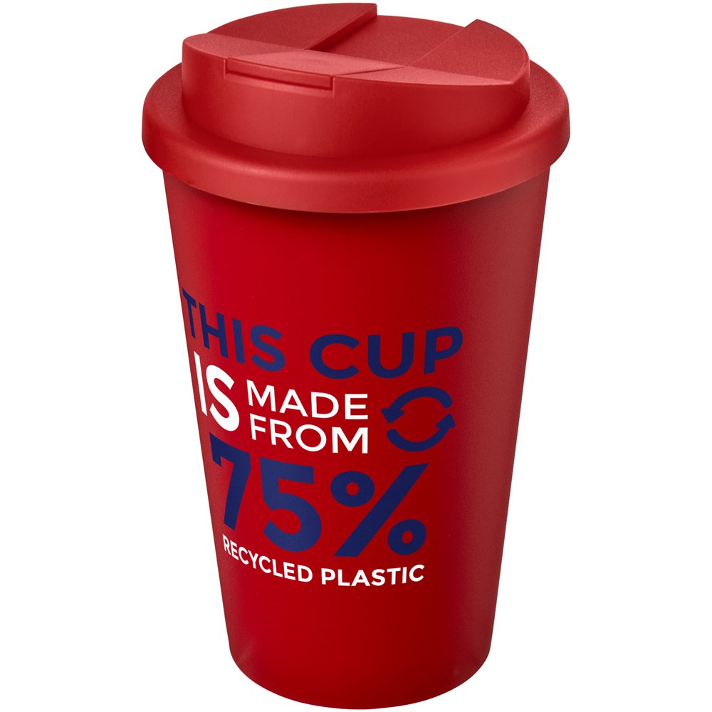 Americano® Eco 350 ml gerecyclede beker met spill-proof deksel