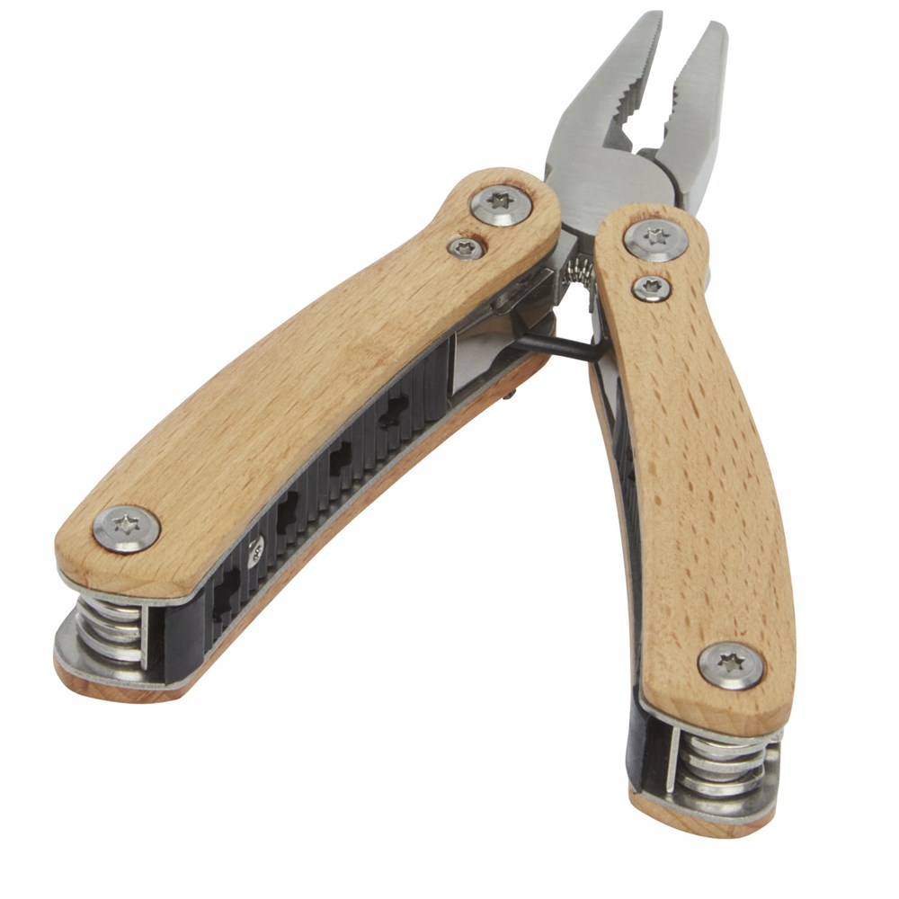 Anderson middelgrote houten multitool met 12 functies