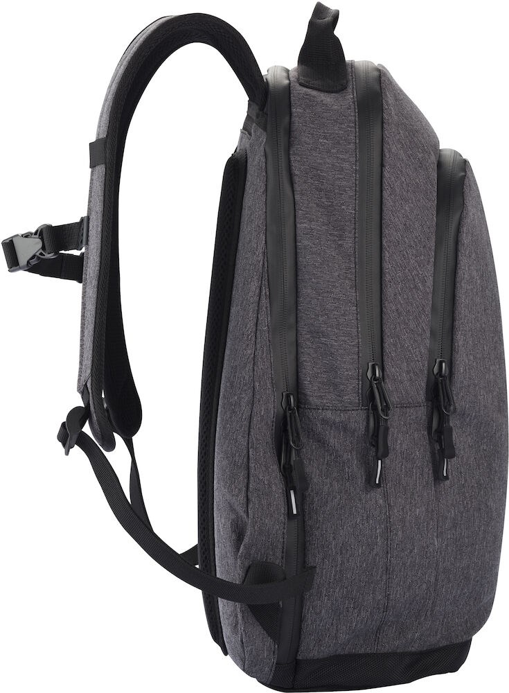 Clique - City Backpack Antraciet Melange .