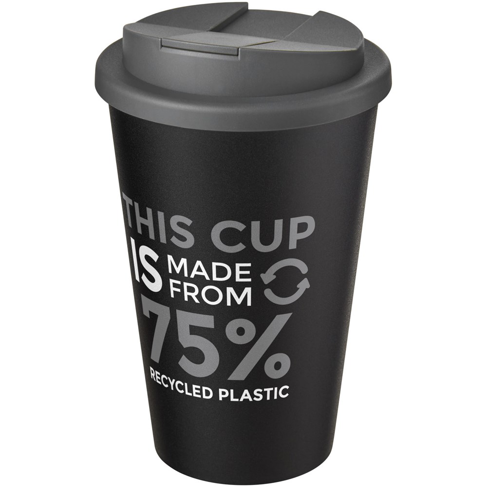 Americano® Eco 350 ml gerecyclede beker met spill-proof deksel