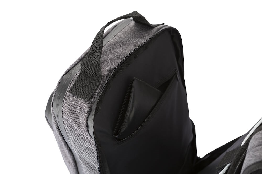 Clique - City Backpack Antraciet Melange .