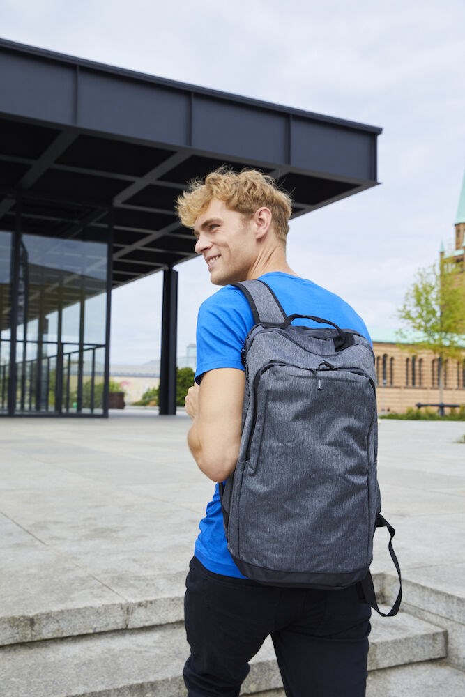 Clique - City Backpack Antraciet Melange .